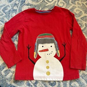 Mini Boden Snowman T-shirt boys 6-7